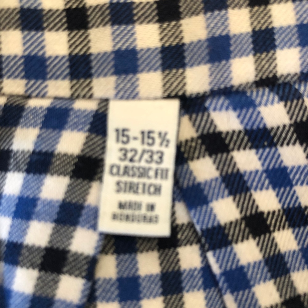 Izod Long Sleeve Shirt Men's 15 1/2 x 33 - Picture 5 of 6